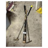 Baseball Bat & (2) Golf Clubs
