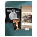 Vintage Grand Ole Opry Seat Cushion & Books