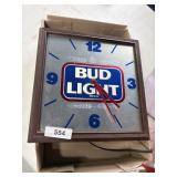 Bud Light Beer Clock