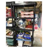 Plastic Shelving (no contents)