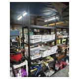 Plastic Shelving (no contents)
