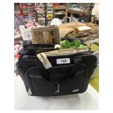 Black Travel Bag w/ Rolling Shopping Cart Bags &