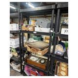 Plastic Shelving (no contents)