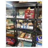 Plastic Shelving (no contents)
