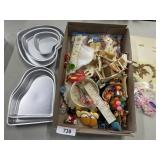 Small Cake Pans & Cake Decorating Pcs.