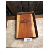 Holy Bible in Wooden Pine Bible Box