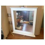 White Framed Mirror