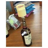 Seagram's V.O. Whiskey Bottle 1 Gallon Empty w/