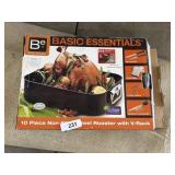Steel Roaster & Accessory Set [Appears NIB]
