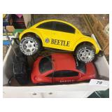 (2) Volkswagen Beetle Remote Control Toy Cars
