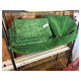 Green Artificial Grass Turf Carpet Pieces +