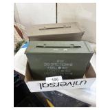 (2) Metal Ammo Boxes