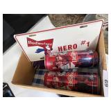 (2) Budweiser Limited Edition Wainwright & Molina,