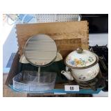 Vintage Dust Pan, Wood Pieces & Other