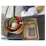 (3) Fruit Baskets, Bug Zapper, LED Touch Light &