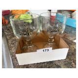 (2) Large Beer Schooners w/ Schnitzelbank Logo