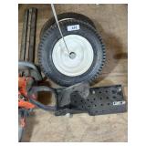 (2) 4.8/4.0-8 Tires + Unknown Bracket
