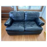 Lazy Boy Loveseat Leather/ Vinyl Black