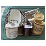 Cheese Crocks, Individual Casseroles, Vase &