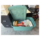 Assorted Tupperware in Tote w/ Lid