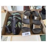 Ladies Sandals Size 8 + Swim Shoes Size 7