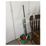 Door Sweeps (new), Bucket, Broom