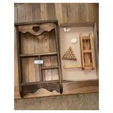 Wood Knick Knack Shelf, Brain Teaser Game & Other