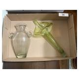 (2) Blown Glass Wall Pockets