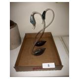 (2) Blown Glass Swan Weather Predictors
