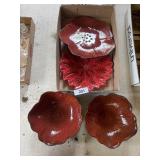 (3) Pfaltzgraff Pcs. & (1) Poinsettia Platter