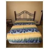 Modern Full Size Bed w/ Bedding