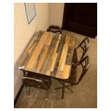 Vintage Child's Table w/ (4) Chairs -**