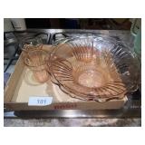 Large Pink Depression Bowl w/