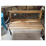 Child's Size Bench w/ Safari Animals