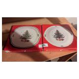 (2) Nikko Christmastime Pcs. - 10' Pie Plate &