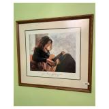 Guitar Player Miriam Briks Wall Art +