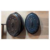 (2) Graniteware Roasters
