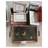 Vintage Serving Tray + Picture Frames