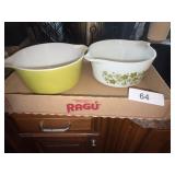 (2) Pyrex Casseroles [No Lids]