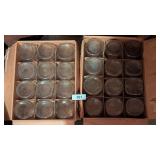 (24) Quart Size Clear Canning Jars