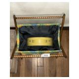 1970's Yarn Basket & Plastic Sewing Kit
