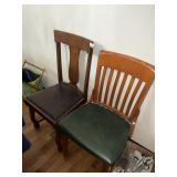 Oak Dining Chair & Other Chair -**