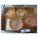 (10) Small Pink Bowls - Do Not All Match