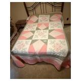 Cross Stitch Handmade Quilt -**