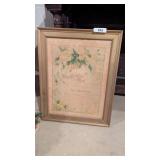 Antique Framed Marriage Certificate [dated 1926]