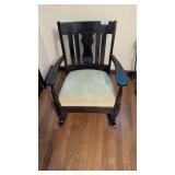 Rocking Chair w/ Upholstered Seat -**