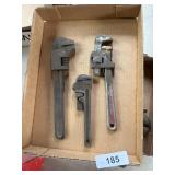 (3) Adjustable Wrenches