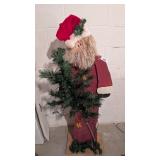 Wood Santa Display ~4ft. Tall
