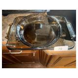 Smoke Colored Casserole & Pie Plate