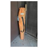 (2) Hot Dog Roasting Sticks + Bag Lawn Chair